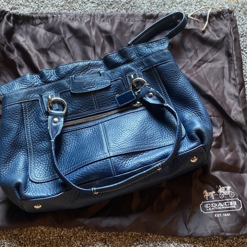 authentic coach leather bag